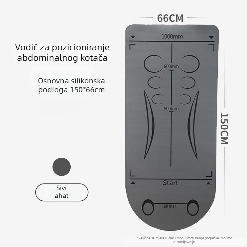 Podloga za ab wheel s amortizacijom, protukliznom površinom, od pjene