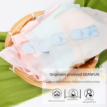 Ženske menstrualne gaćice od pamuka sa srednjim strukom, zaštita od curenja, produženi prepona s modalnom podlogom