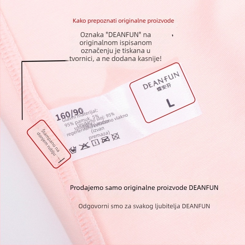 Ženske menstrualne gaćice od pamuka sa srednjim strukom, zaštita od curenja, produženi prepona s modalnom podlogom