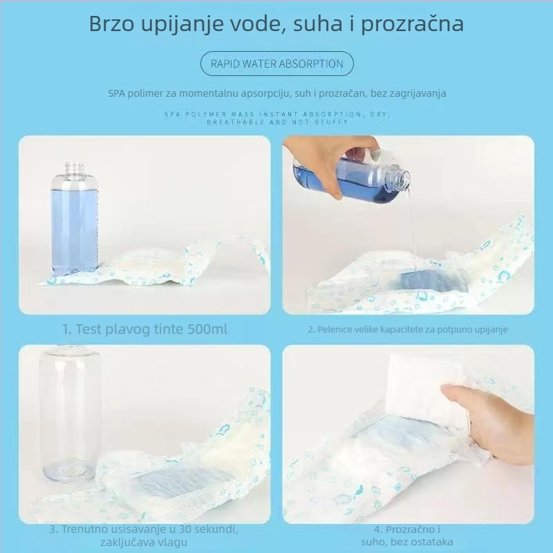 Klingbell Pantalone za razdoblje za kućne ljubimce, debeli, visoka apsorpcija, otporne na curenje, jednokratne, kod A3; Materijali: netkane tkanine, drvena pulpa, PE folija, apsorpcijski polimer