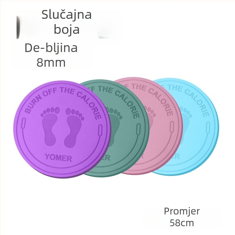 TPE mat za skakanje užetom, debljine 6 mm, ublažava udarce, protuklizna, geometrijski uzorak