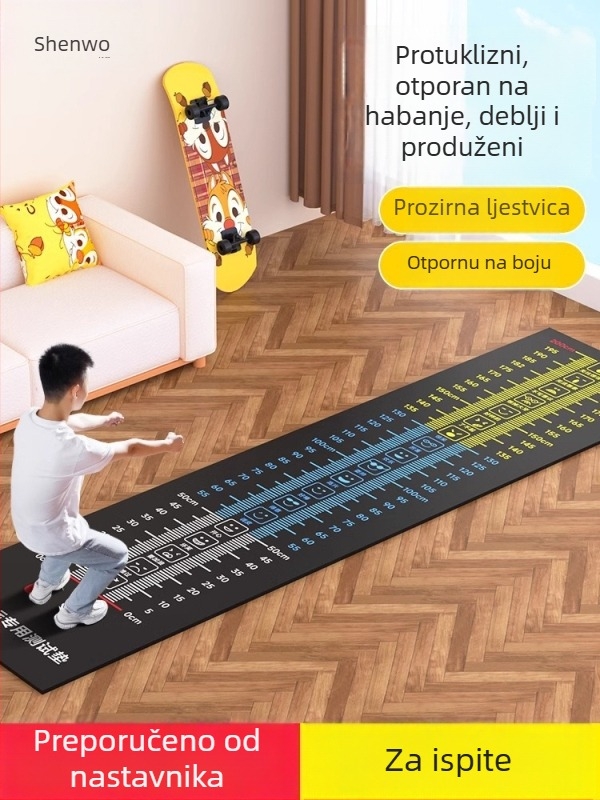 Mat za test stajnog skoka — protuklizna podloga, kućna uporaba, za djecu, sportska podloga, od kvalitetnog materijala