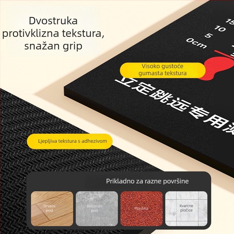 Mat za test stajnog skoka — protuklizna podloga, kućna uporaba, za djecu, sportska podloga, od kvalitetnog materijala