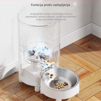 PT23 Pametni automatski hranilnik za kućne ljubimce s Wi‑Fi, upravljanje aplikacijom, daljinsko hranjenje, za mačke i pse, 1,59 kg