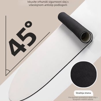 Kupaonska protuklizna prostirka, ovalnog oblika, silicone algae mud, upija vodu, periva, s print dizajnom (zvjezdano nebo, abstraktno, crtani, biljke, životinje)