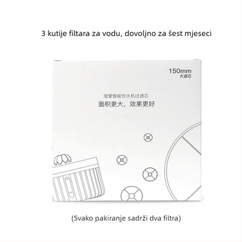 Filter za kućne ljubimce za uređaj za piti vodu – aktivni ugljen zamjenski filter, model YPD-C002, 2 kom, za pse i mačke, 100 g/ kutija, 1-godišnje jamstvo