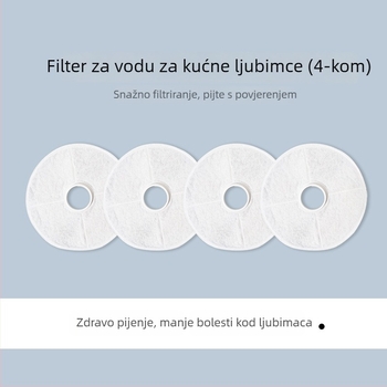 YXPET filtr za posudnik vode za kućne ljubimce s aktivnim ugljenom, model YPD-C005, paket od 4 komada, za pse i mačke