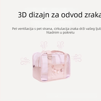 Torba za kućne ljubimce za izlaske, PU materijal, PINCOOL marka, uzorak obična čipka, srednje mekana