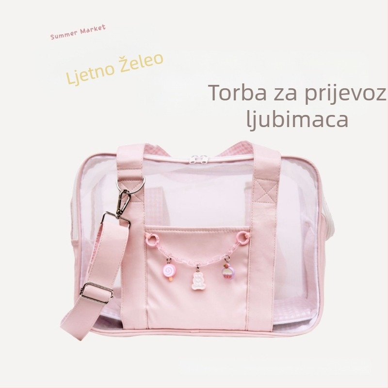 Torba za kućne ljubimce za izlaske, PU materijal, PINCOOL marka, uzorak obična čipka, srednje mekana