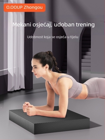 Joga podloga – NBR materijal, 4 cm debela, koljena i lakat od pjene za ravnotežu i trening s bućicama