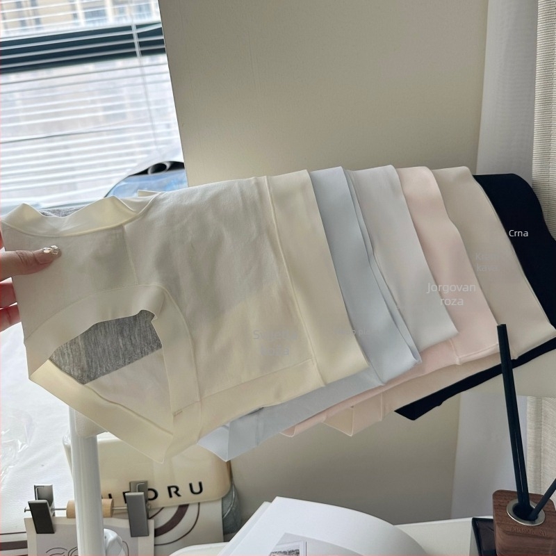 Ženske pamukaste gaćice sa srednjim strukom, 95% pamuk; podstava: viskoza 100%