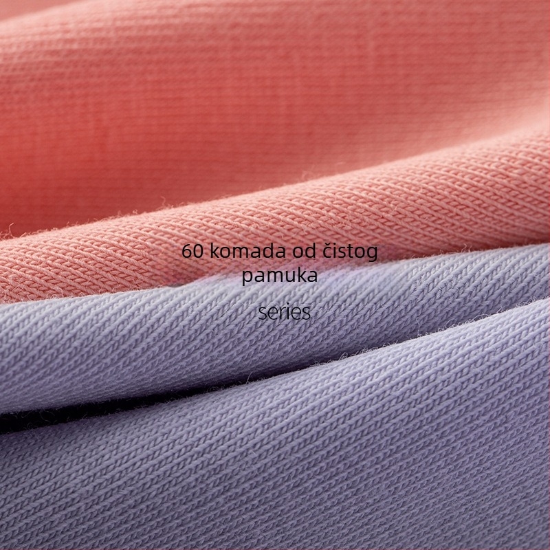 Ženske gaćice srednje visine, prozračne od pamuka, s pamukom u preponama, jednobojne, fiziološka funkcija