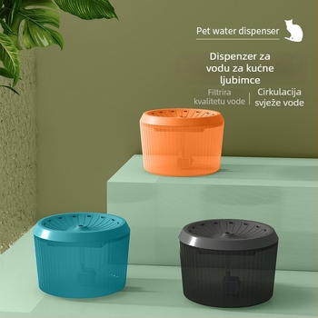 Dispenzer za vodu za kućne ljubimce s protivcurenjem, automatska cirkulacija filtracijom, odvojiva, pogodno za pse i mačke