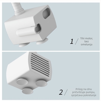 Dispenzer za vodu za kućne ljubimce s protivcurenjem, automatska cirkulacija filtracijom, odvojiva, pogodno za pse i mačke