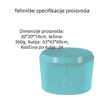 Dispenzer za vodu za kućne ljubimce s protivcurenjem, automatska cirkulacija filtracijom, odvojiva, pogodno za pse i mačke