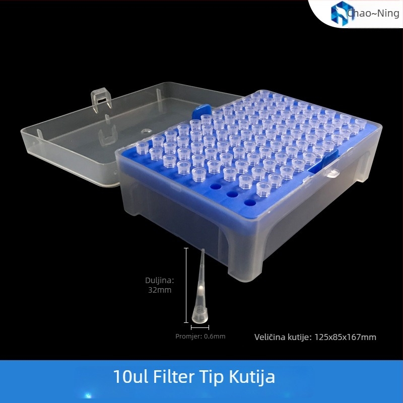 Jednokratne filtrirane pipetne vrhovi, 10–1000 μL, sterilno pakiranje, Han Yining