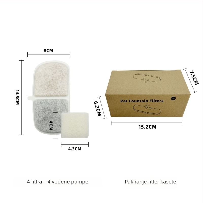 Dispenzer za vodu za kućne ljubimce od nehrđajućeg čelika, dvomodno napajanje, kapacitet 4 L, odvojiv, pogodan za pse i mačke, model YPD-C016