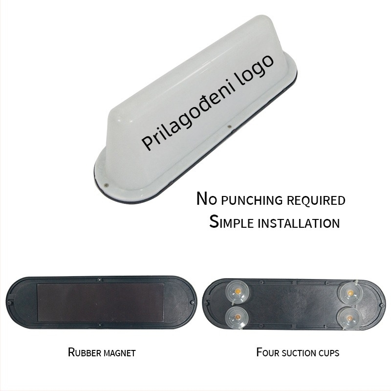 AC-778 LED svjetlo za auto na krov, 12V, 1W, s usisnim držačem