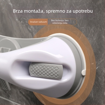 Držač vrata s vakuumom za kupaonicu – višefunkcijska sigurnosna ručka, plastika, model 7183, branda Jihui
