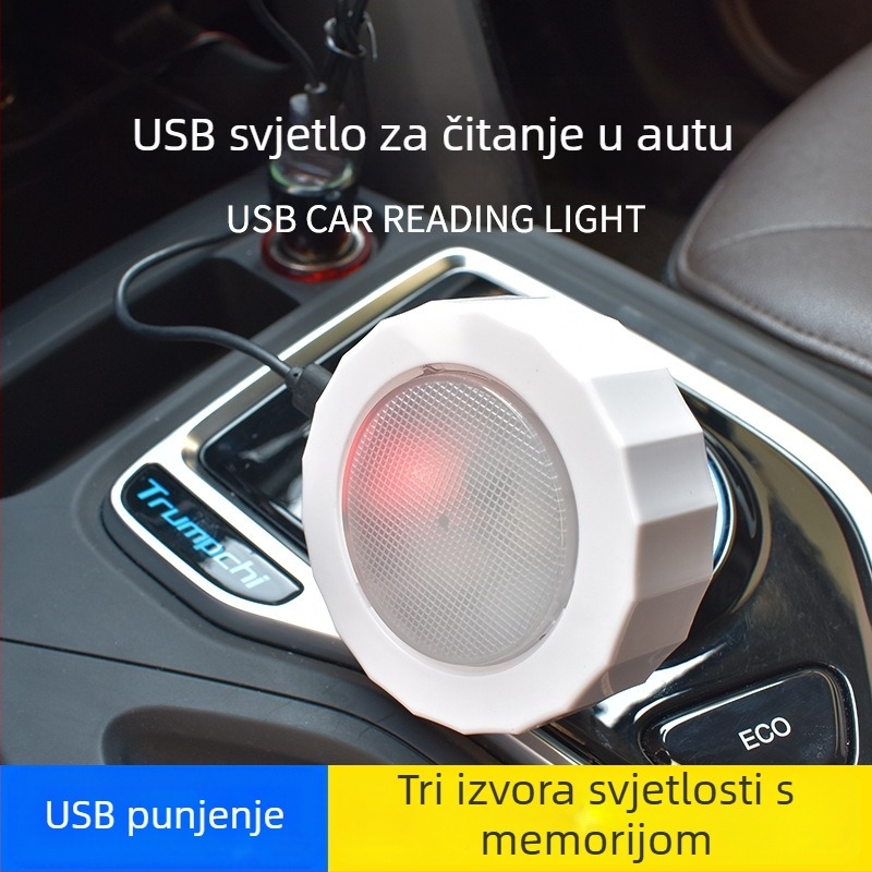 LED unutarnje svjetlo za automobil Z7, krovno svjetlo, USB punjenje, PC kućište, univerzalna kompatibilnost, 5V, 1W, 3000 lm