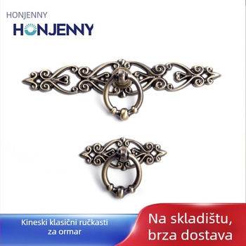 Drška za vrata ormarića u novokineskom dizajnu, cinkova legura, lijevanje pod tlakom, traka oblik, montaža na površinu, model Z440