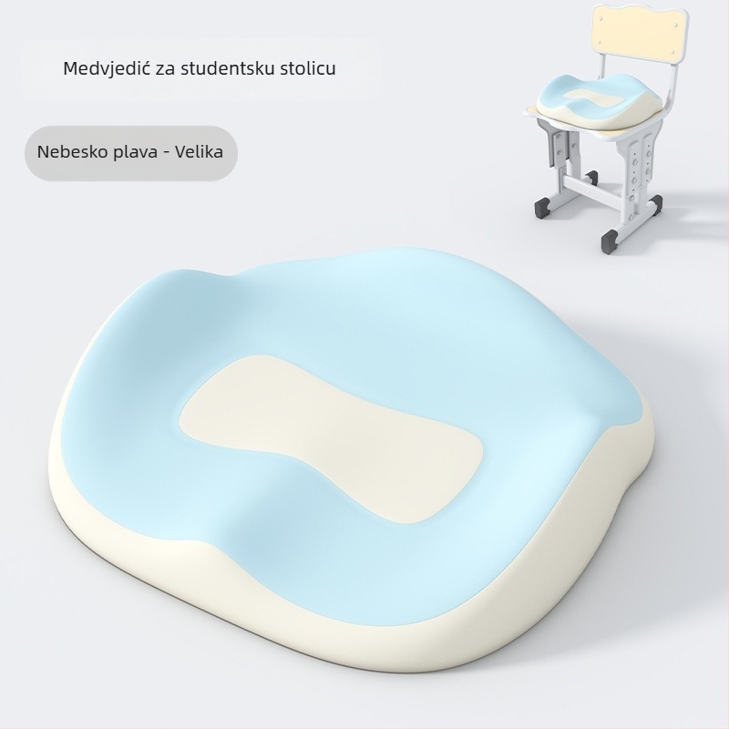Jastučnica za ispravak držanja - Podrška za dugo sjedenje, memorijska pena, Materijal: lažni brokat tkanina, Stil: moderni minimalistički, Model: JLD18