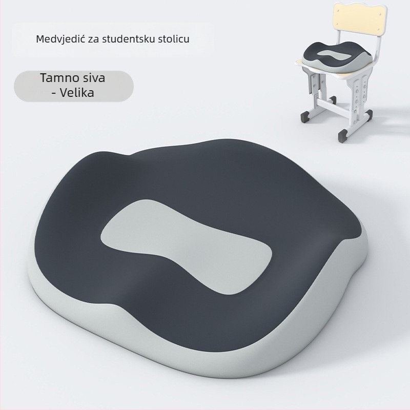 Jastučnica za ispravak držanja - Podrška za dugo sjedenje, memorijska pena, Materijal: lažni brokat tkanina, Stil: moderni minimalistički, Model: JLD18