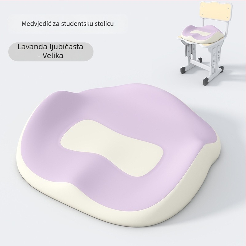 Jastučnica za ispravak držanja - Podrška za dugo sjedenje, memorijska pena, Materijal: lažni brokat tkanina, Stil: moderni minimalistički, Model: JLD18