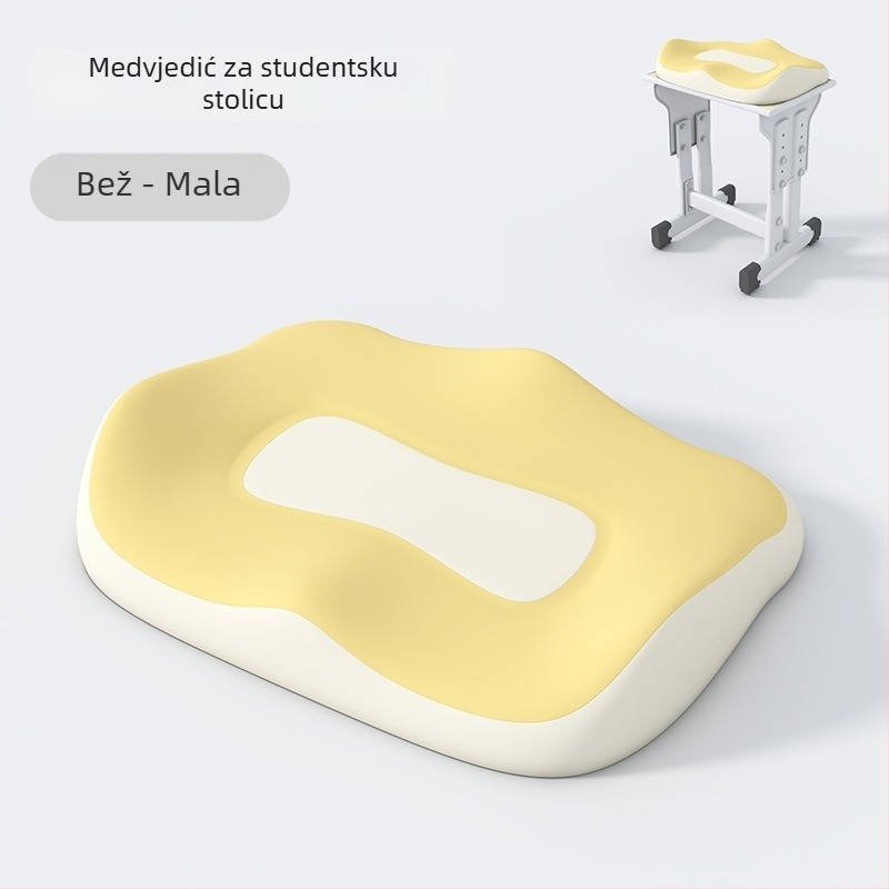 Jastučnica za ispravak držanja - Podrška za dugo sjedenje, memorijska pena, Materijal: lažni brokat tkanina, Stil: moderni minimalistički, Model: JLD18