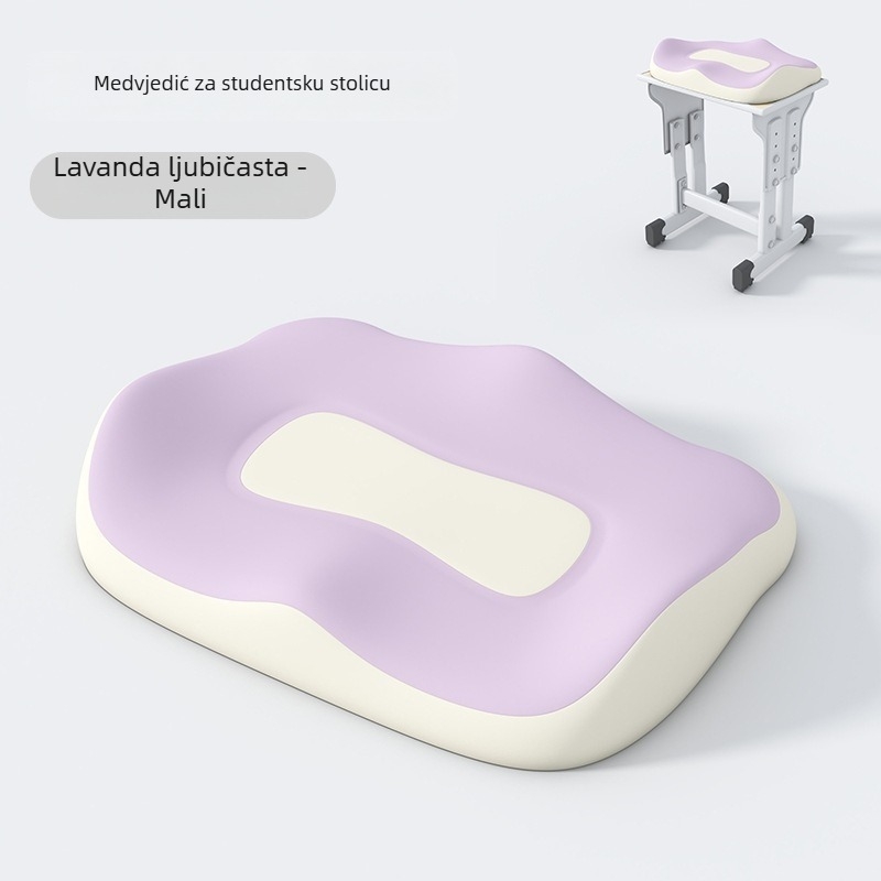 Jastučnica za ispravak držanja - Podrška za dugo sjedenje, memorijska pena, Materijal: lažni brokat tkanina, Stil: moderni minimalistički, Model: JLD18