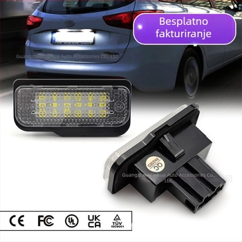 LED svjetlo za registracijsku pločicu Tesla Model S – 12V, 3W, 2835 LED, vijek trajanja 30.000 h, kompatibilno s Model S