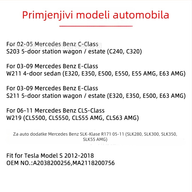 LED svjetlo za registracijsku pločicu Tesla Model S – 12V, 3W, 2835 LED, vijek trajanja 30.000 h, kompatibilno s Model S