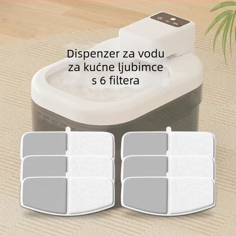 Dozator vode za mačke i pse s pametnim senzorom, tih filtr, automatsko doziranje vode, odvojivi dizajn, podrška aplikaciji