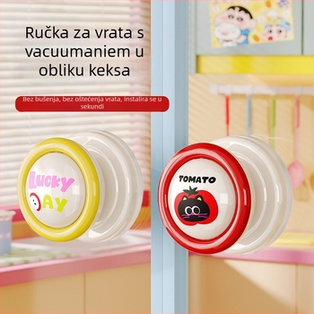 Cookie ručica za vrata s vakuumom za staklo - guranje-povlačenje, ABS, ubrizgavanje, kućna upotreba