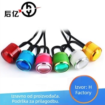 Motociklističko ogledalo s Eagle Eye LED svjetlom i bljeskanjem, 5630-3 LED lampica, 12V, 1.5W, SMD izvor svjetla, 6500K, avionski aluminij