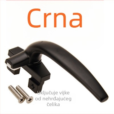 Drška za prozor LM-C1912 – aluminijska legura, završna obrada sprejom, profil 38 prozora, ravno pritiskivanje, lijeva ili desna ruka, za aluminijska vrata i kasetne prozore