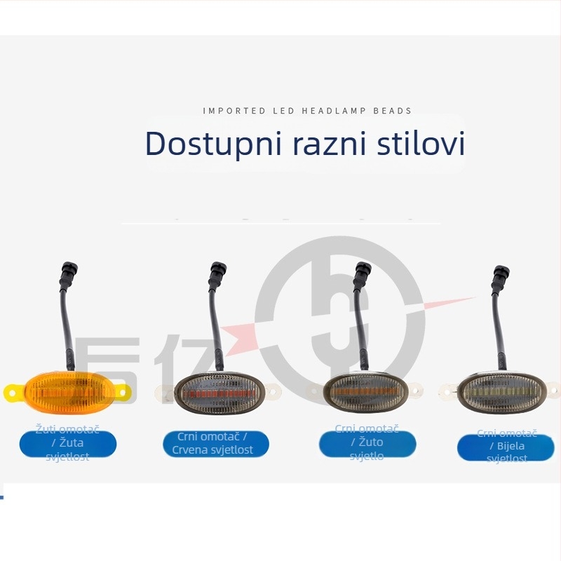 Svjetlo za rešetku automobila, 12 LED, stil Raptor (12V, 5W, SMD, 6500K, 0.5A)