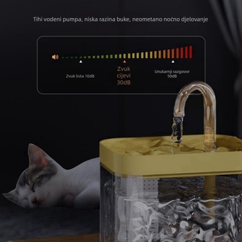 Dispenser za vodu za mačke s automatskom cirkulacijom i sustavom hranjenja