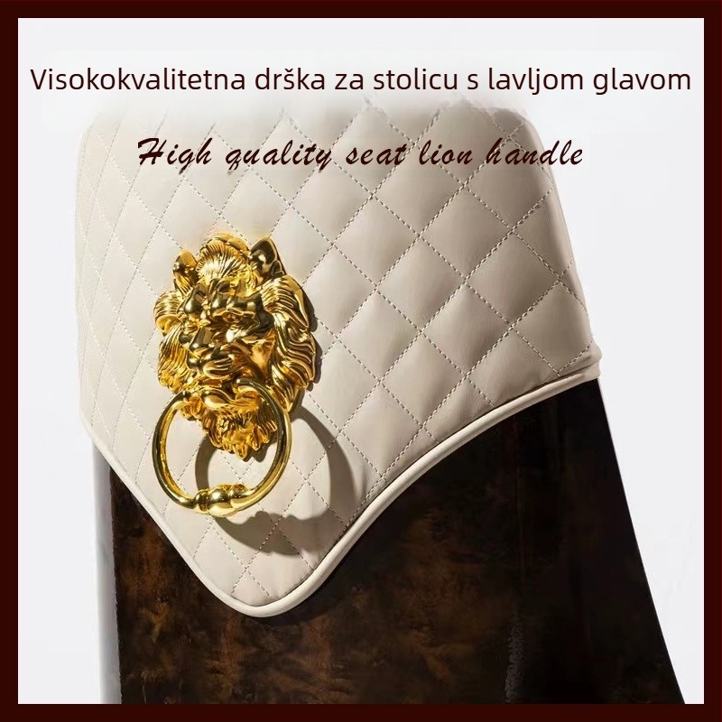 Držač vrata s glavom lava i velikim povlačnim prstenom — cinkovog legura, lijevanje pod tlakom, novi kineski stil, za ormariće, ladice i vrata garderobe