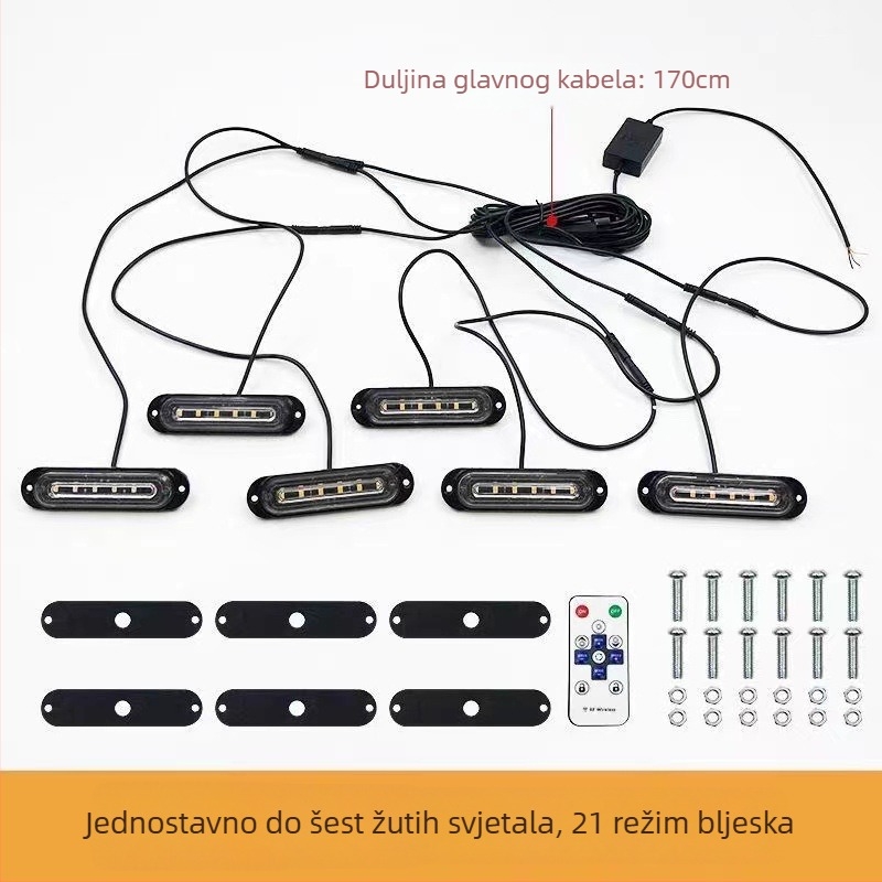 Kamionska LED upozoravajuća svjetla Dynamic Devil Eyes, 12-24V, 5W, vodootporna, visoka svjetlina
