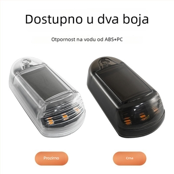 LED solarno krovno svjetlo za kamione i pickup vozila – bežični, bljeskalno svjetlo i pilotsko svjetlo, model warning020, 12V, PVC, univerzalna kompatibilnost, prilagodljivo