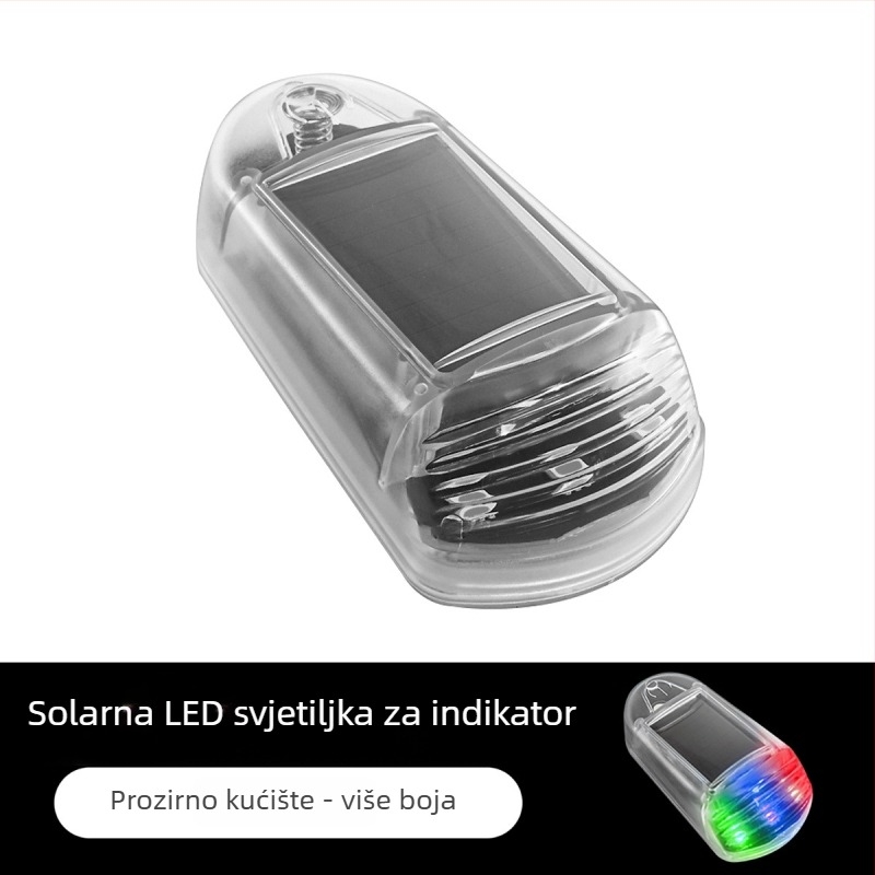 LED solarno krovno svjetlo za kamione i pickup vozila – bežični, bljeskalno svjetlo i pilotsko svjetlo, model warning020, 12V, PVC, univerzalna kompatibilnost, prilagodljivo