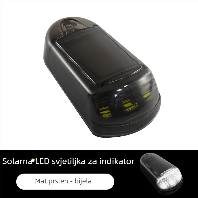 LED solarno krovno svjetlo za kamione i pickup vozila – bežični, bljeskalno svjetlo i pilotsko svjetlo, model warning020, 12V, PVC, univerzalna kompatibilnost, prilagodljivo