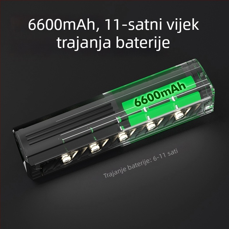 ACRUNU prednje svjetlo za bicikl, vodootporno, punjivo, visoka snaga svjetla, duga trajanje baterije