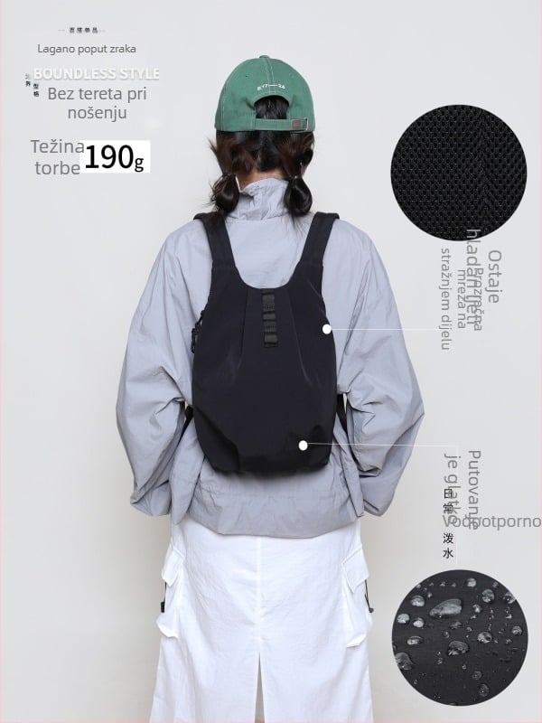 Lagani vanjski ruksak, unisex, 20–35 L, 9-inčni prijenosno računalo, zračni jastuk remen, prozračan