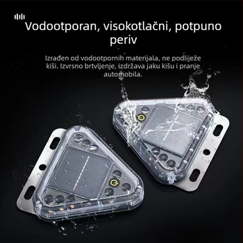 Solarno upozoravajuće svjetlo – sprječavanje stražnjeg sudara, stražnje svjetlo za kamion, magnetsko učvršćivanje, bez žica – ABS, 0,4V, Cloud Eyes, Hengjiao 675456734419, kompatibilno sa svim modelima