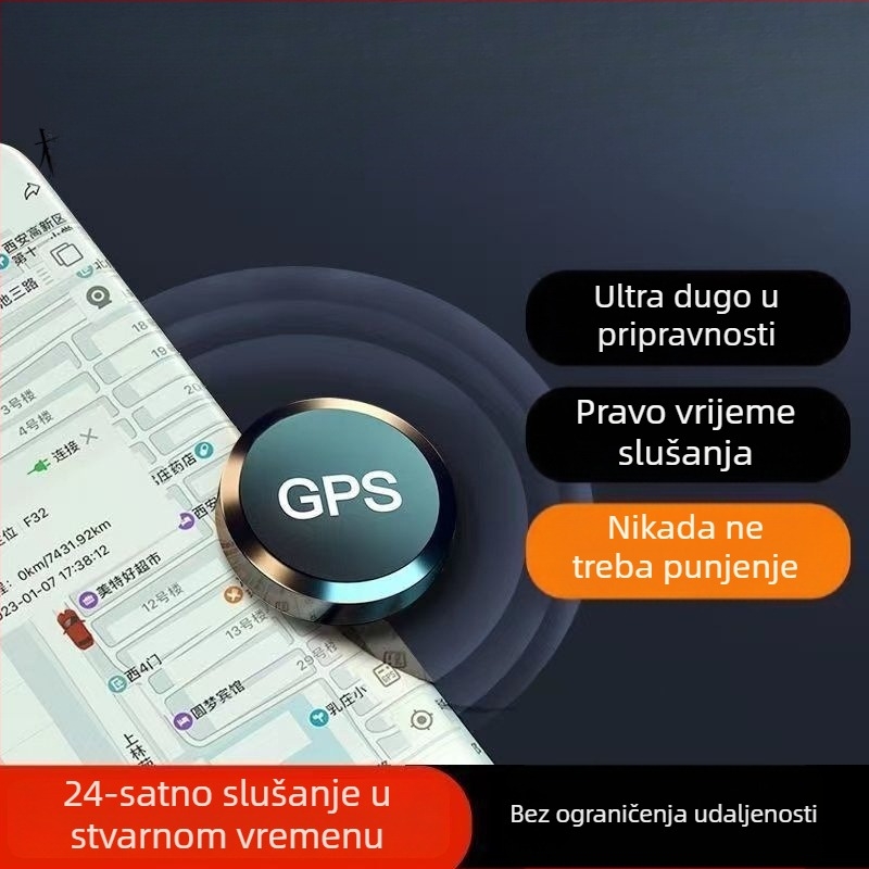 Bežični uređaj za praćenje automobila s antifurzijom i daljinskim audio snimanjem