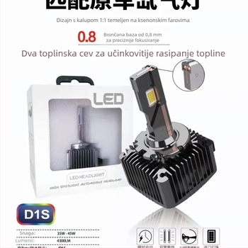 LED prednje svjetlo D2 12V 45W 6000K