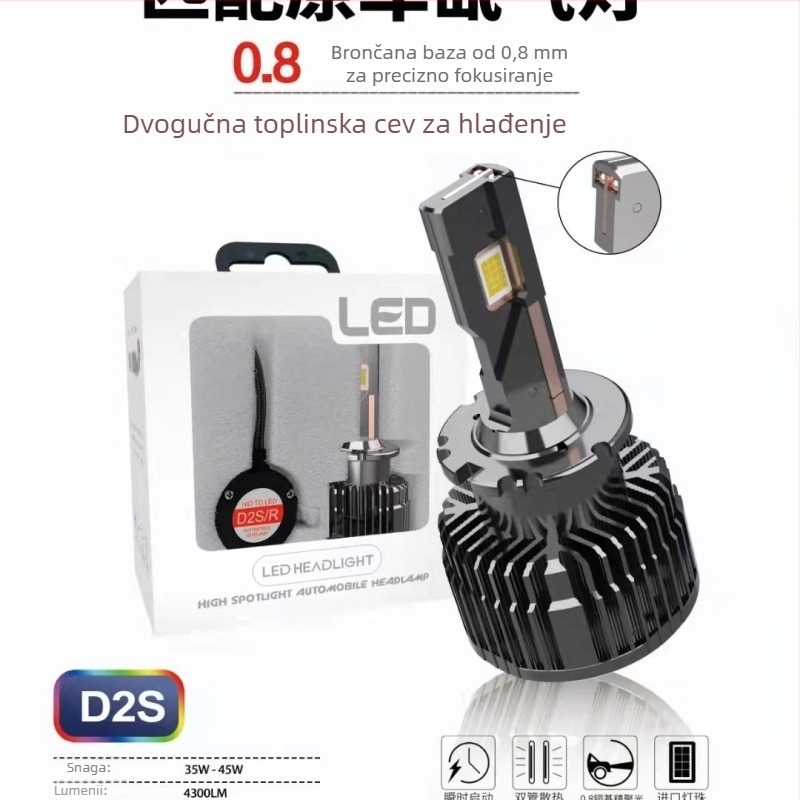 LED prednje svjetlo D2 12V 45W 6000K