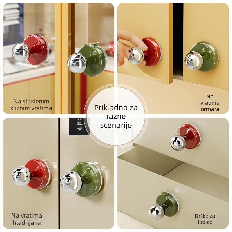 imega Y3948 Drška za vrata s usisnom čašom — bez bušenja, PET+ABS+nerđajući čelik, površina: injekcijsko oblikovanje